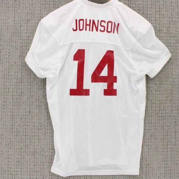 Vintage Alleson Athletic Football Falcons Jersey Kids Youth Large Johnson #14 - Picture 6 of 8